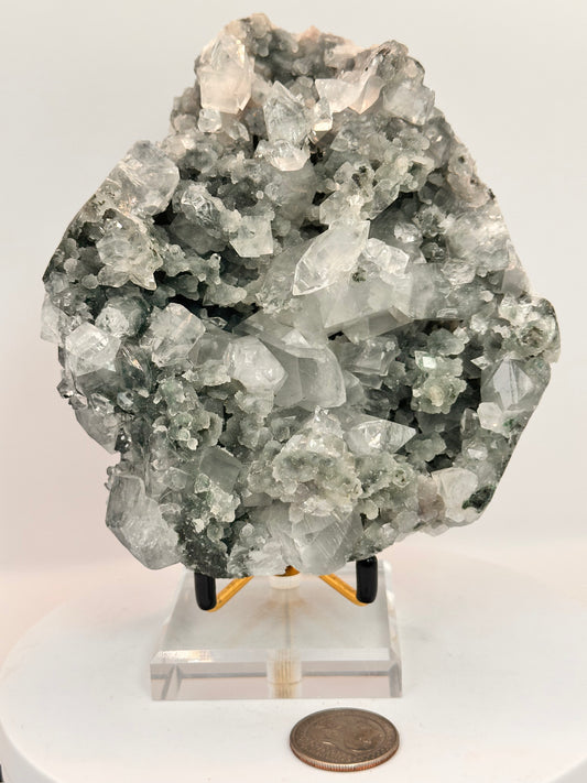 Apophyllite with Bluish Chalcedony