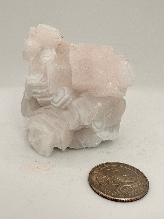 Pink Coin Calcite | China