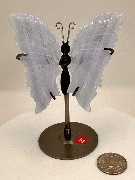 Blue Lace Agate Butterfly