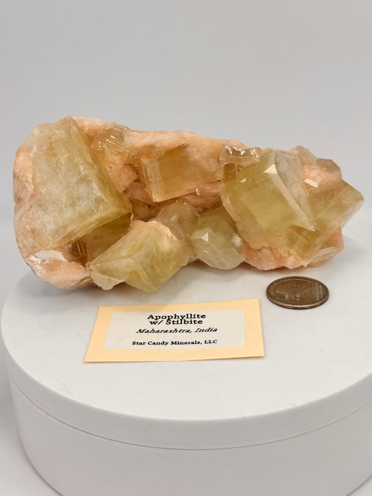Apophyllite with Stilbite
