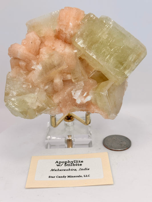 Apophyllite with Stilbite