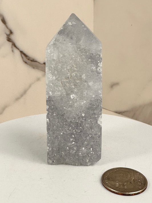 Druzy Blue Lace Agate Towers