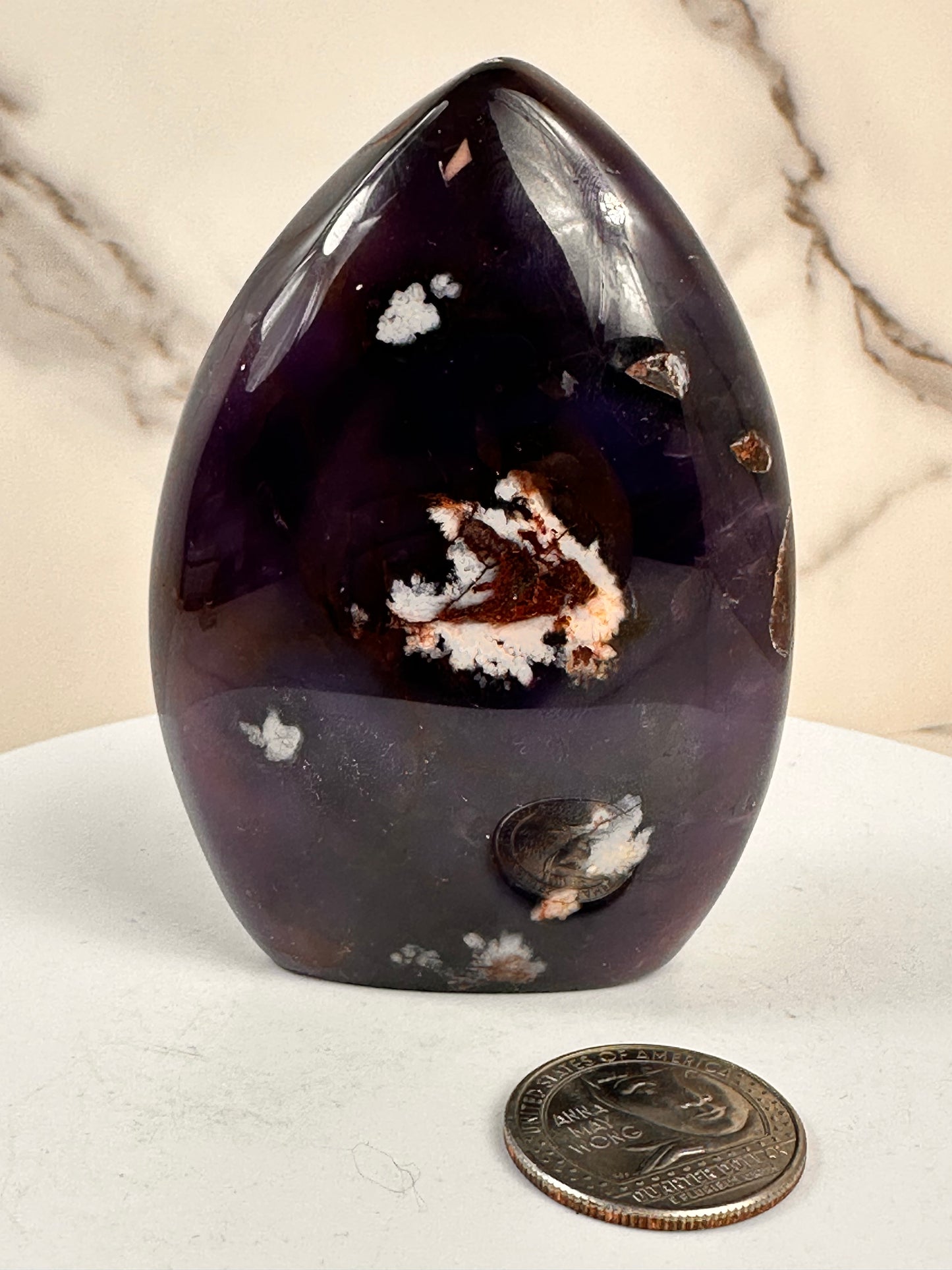 Blue Flower Agate Free Form