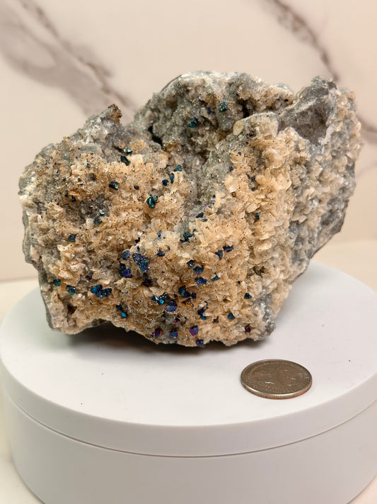 Chalcopyrite with Quartz | Casteel Mine, Missouri