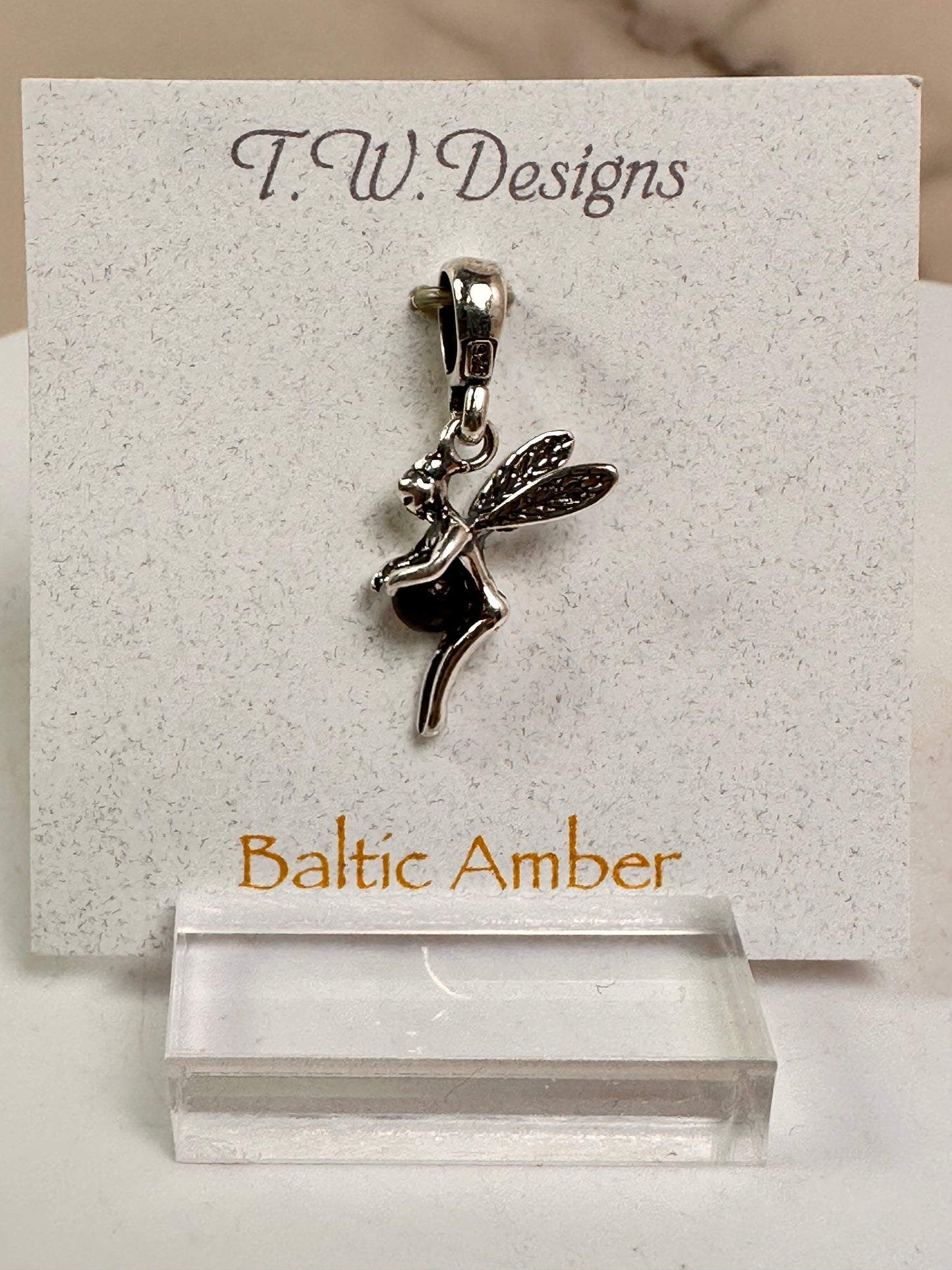 Baltic Amber Fairy Pendant