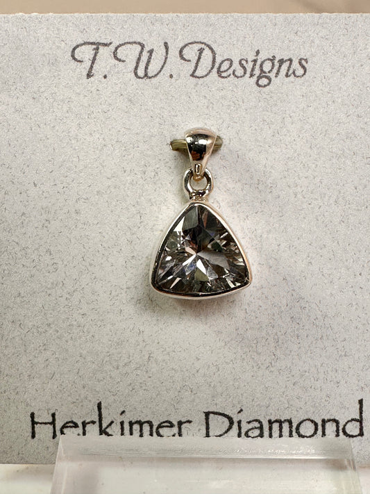 Herkimer Diamond Pendant | Sterling Silver