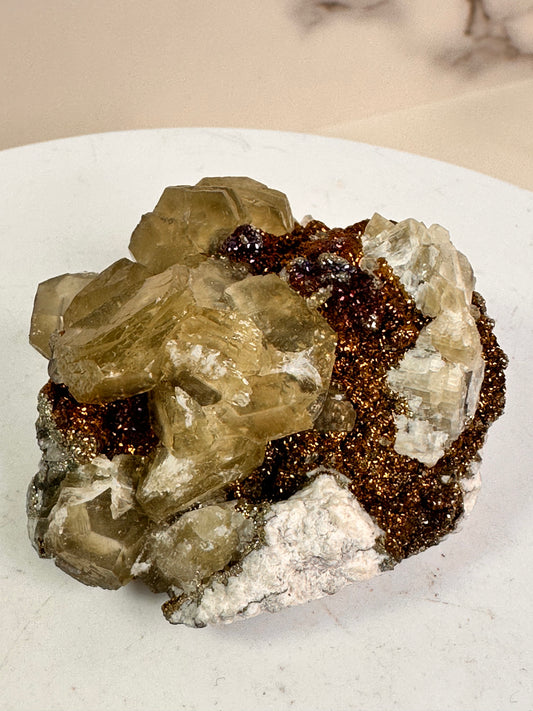 Rainbow Chalcopyrite & Quartz