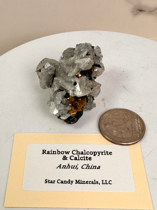 Rainbow Chalcopyrite & Calcite